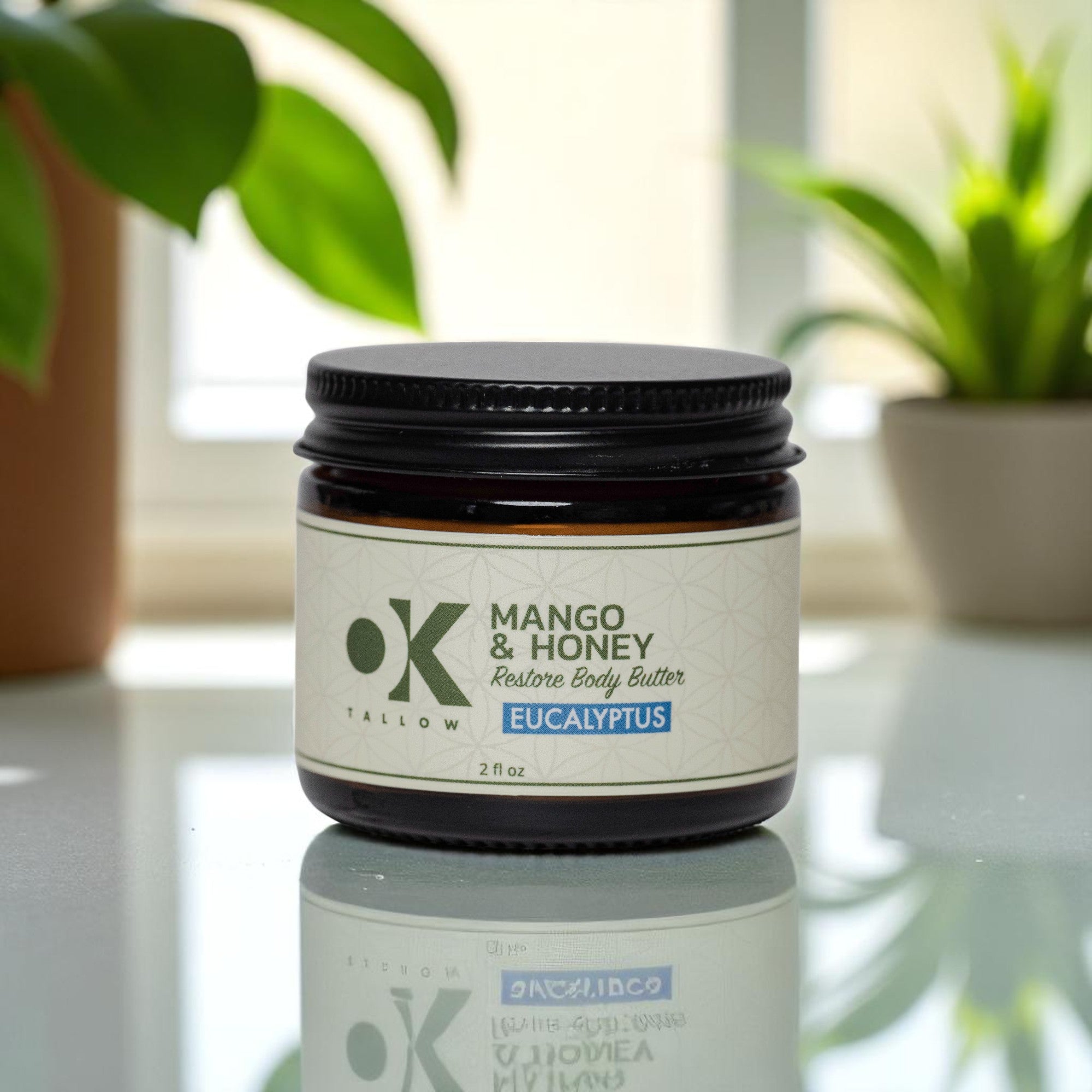 OK Tallow RESTORE Eucalyptus tallow body butter lifestyle