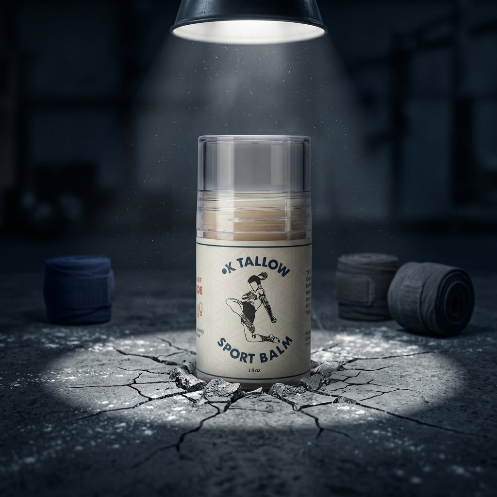 OK Tallow RECOVER Sport Balm spotlight product shot